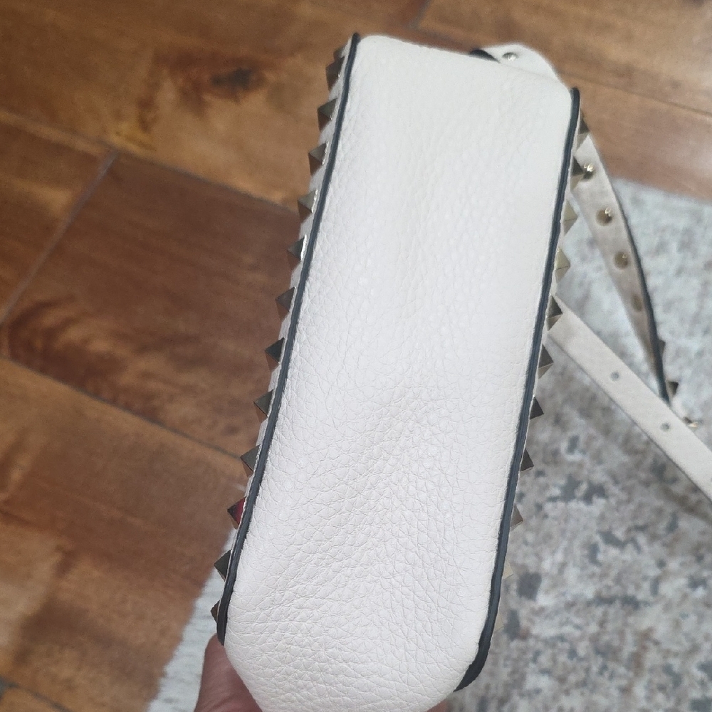Valentino Garavani Cream Studded Crossbody Bag - Picture 5 of 11